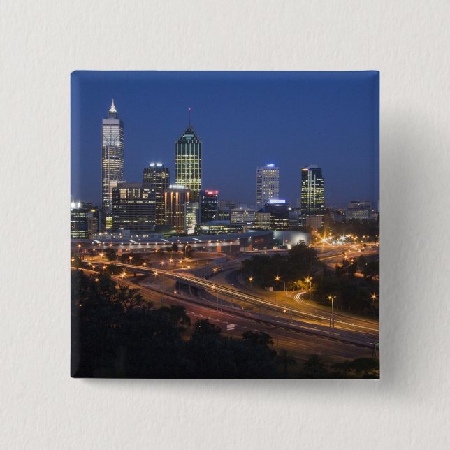 Perth, Australien. Utsikt över centrala Perth från Knapp (Framsida)