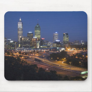 Perth, Australien. Utsikt över centrala Perth från Musmatta
