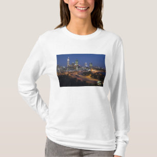 Perth, Australien. Utsikt över centrala Perth från T-shirt