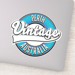 Perth Australien vintage logotyp Klistermärken