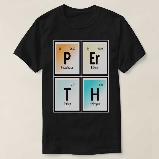 Perth Bord i Inslag T Shirt (Design framsida)