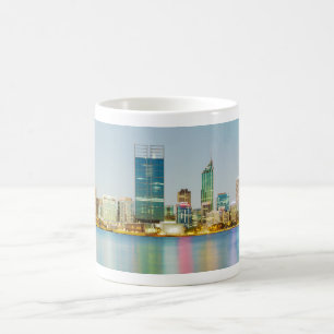 Perth CBD från mal pekar Perth westerna Australie Kaffemugg