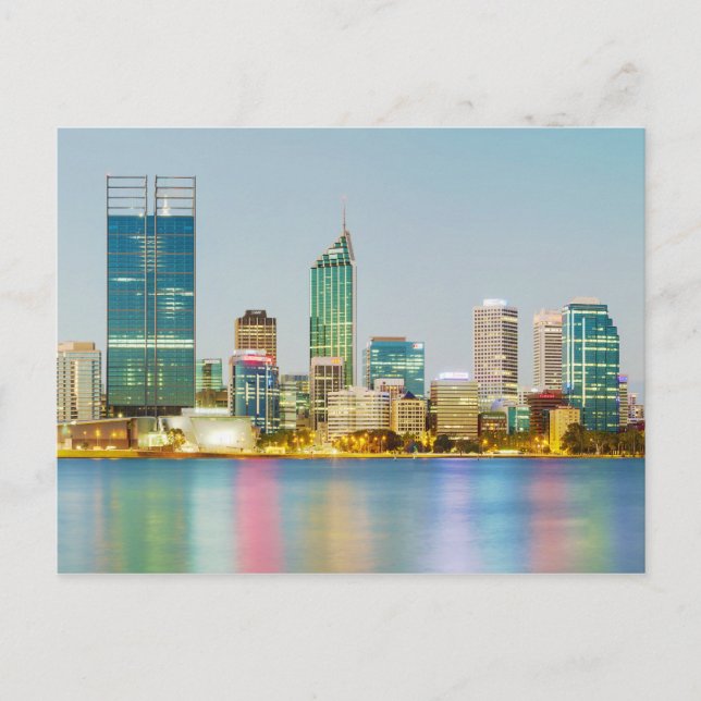 Perth CBD från Mill Point Perth Western Australien Vykort (Framsida)