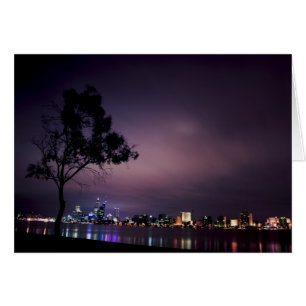 Perth City Ljus Hälsningskort