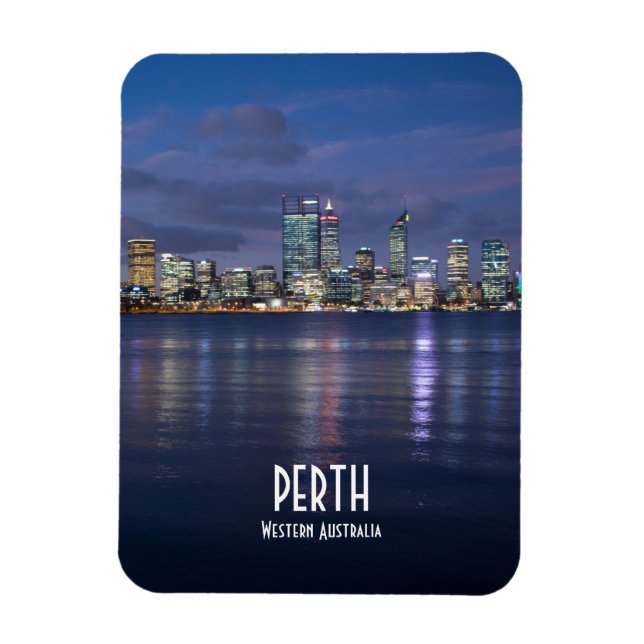 Perth City Skyline Magnet (Vertikal)