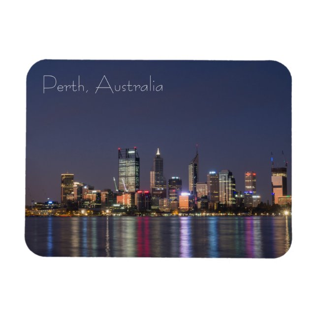 Perth City Skyline Magnet (Horisontell)