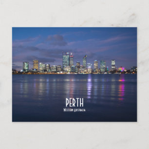 Perth City Skyline Vykort
