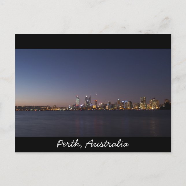 Perth City Skyline-vykort Vykort (Framsida)