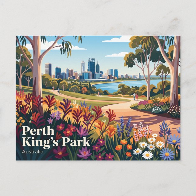 Perth Kings Park Australien Vykort (Framsida)