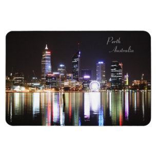 Perth Night Skyline, Australien - Magnet