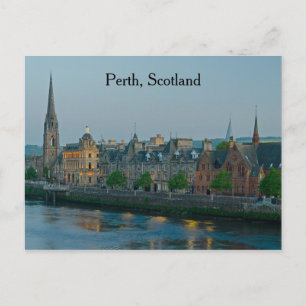 Perth Scotland Nattscen vykort