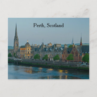Perth Scotland Nattscen vykort