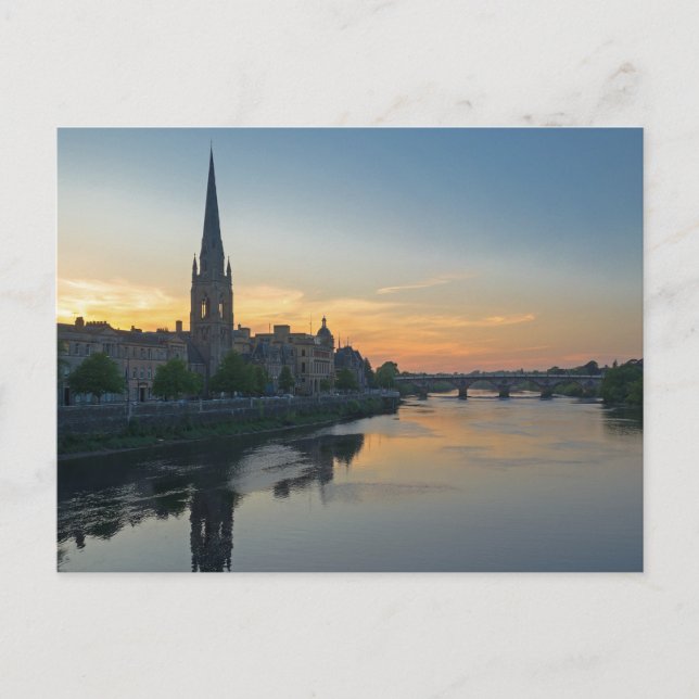 Perth Scotland Sunset-vykort Vykort (Framsida)