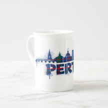 Perth Skottland Tartan Mugg Skotsk