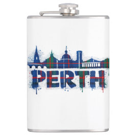 Perth Skottland Tartan Mugg Skotsk Fickplunta