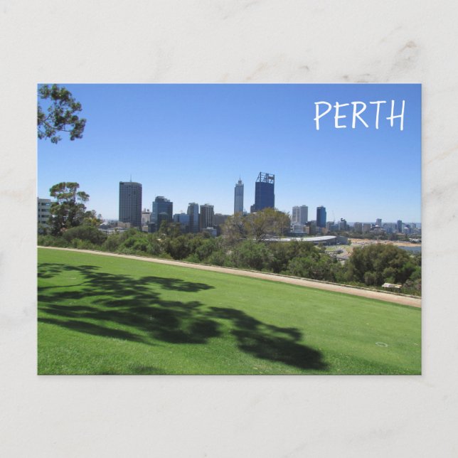 Perth Skyline Park Vykort (Framsida)