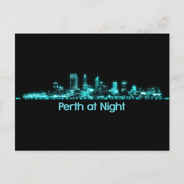 Perth Skyline Vykort (Framsida)