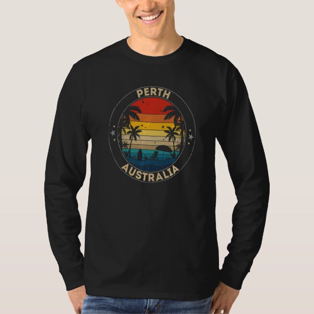 Perth Souvenir Australia Reminder T Shirt (Framsida)