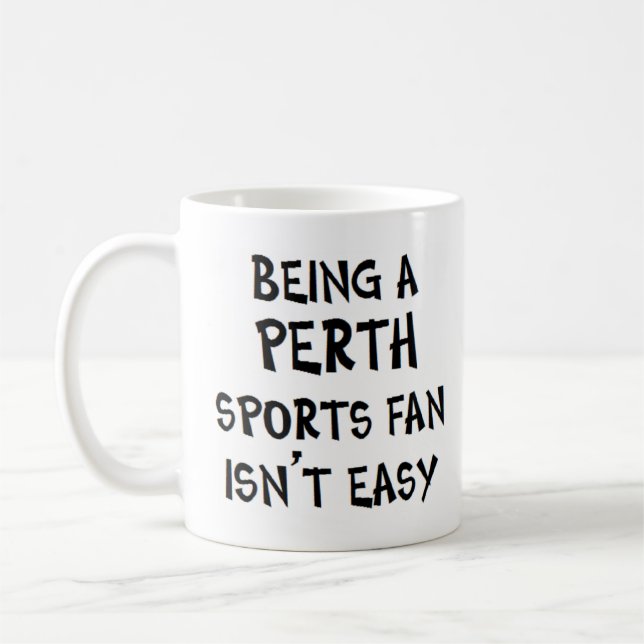 perth sports fan, being kaffemugg (Vänster)