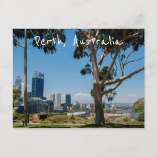 Perth stadsbild från den fantastiska Kings Park Vykort