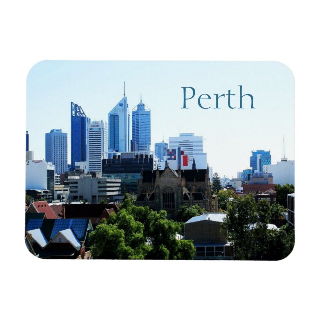 Perth, Väster Australien, Skyline Magnet (Horisontell)