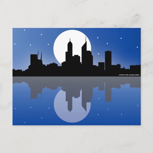 Perth Western Australia Cityscape Postcard Vykort (Framsida)