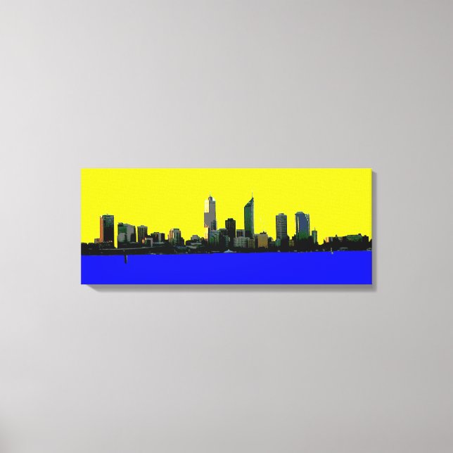 Perth Western Australien Skyline canvas art print (Framsida)