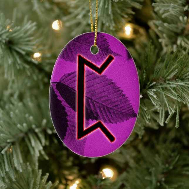 Perthro Viking Rune Yule Ornament - Karma! (Träd)