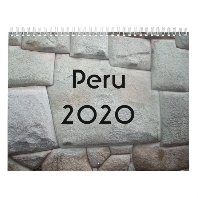 Peru - 2020 års kalender (Omslag)