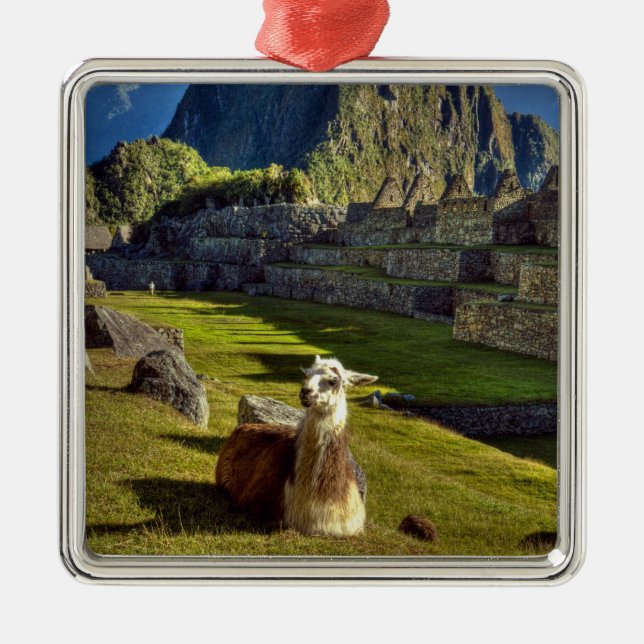 Peru, Anderna, Anderna bergskedja, Machu Picchu Julgransprydnad Metall (Framsidan)