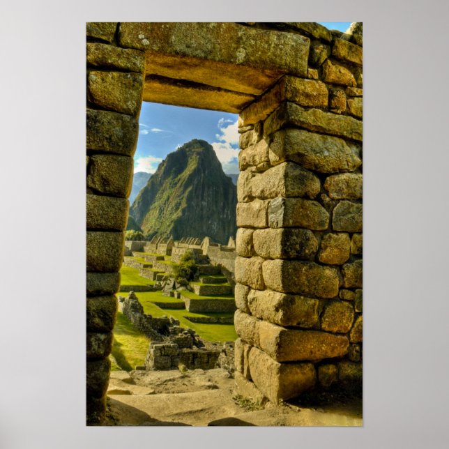Peru, Andes, Andes Mountain, Machu Picchu Poster (Framsidan)