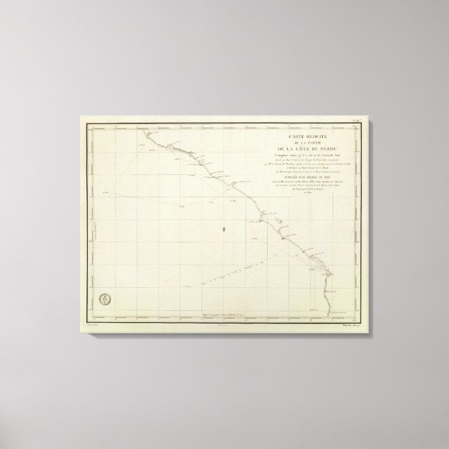 Peru, Chile Canvastryck (Framsida)