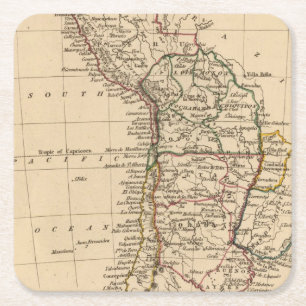 Peru Chili, La Plata Underlägg Papper Kvadrat
