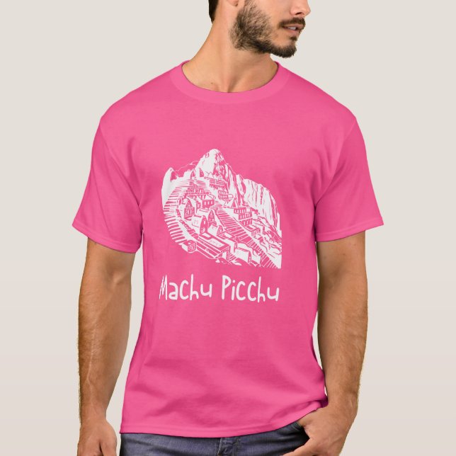 Peru Cusco Llama Souvenir Machu Picchu T Shirt (Framsida)