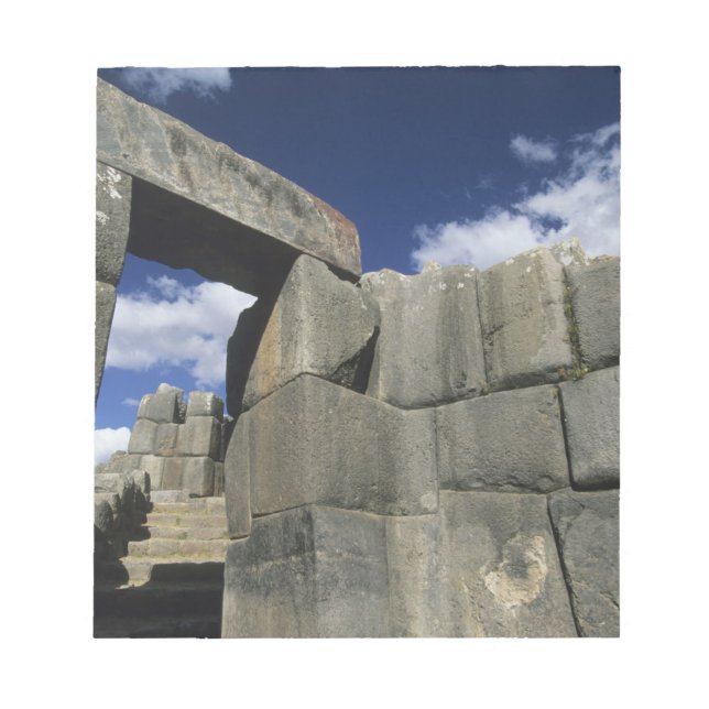Peru, Cuzco, Sacsayhuamans fästning, bra exempel Anteckningsblock (Framsida)