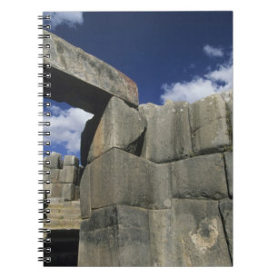 Peru, Cuzco, Sacsayhuamans fästning, bra exempel Anteckningsbok
