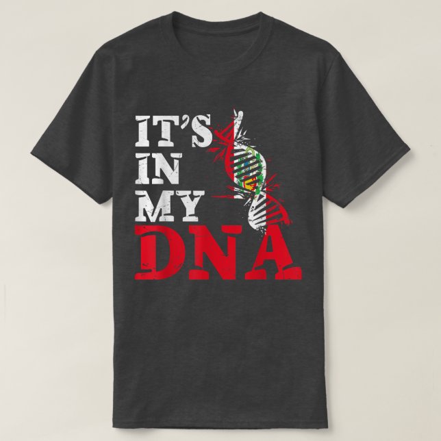 Peru Dess i min DNA Peruvian flagga Peruano T Shirt (Design framsida)
