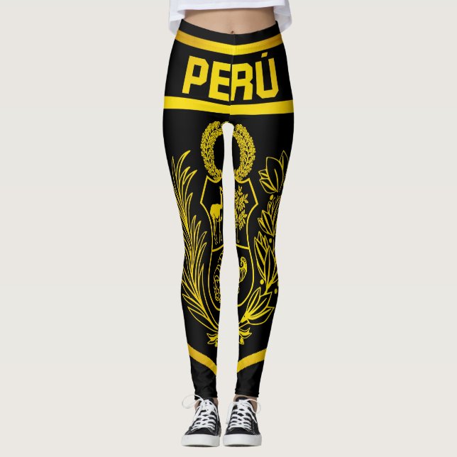 Perú Emblem Leggings (Framsida)