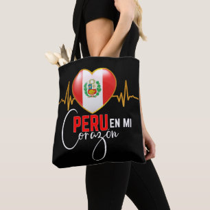 Peru en mi Corazon Peruvian-Pridet Tygkasse