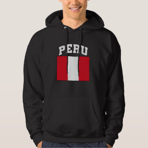 Peru flaga Stolt peruansk diaspora peruanska männi Hoodie