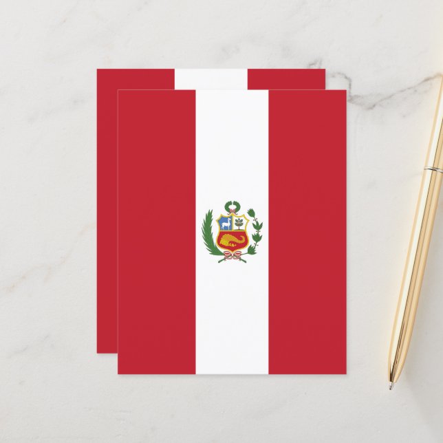 Peru flagga (Fram/Back In Situ)