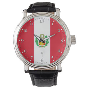 Peru Flagga Armbandsur