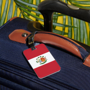 Peru flagga bagagebricka