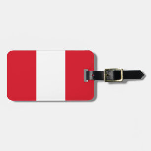 Peru flagga bagagebricka