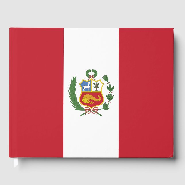 Peru flagga gästböcker (Framsida)