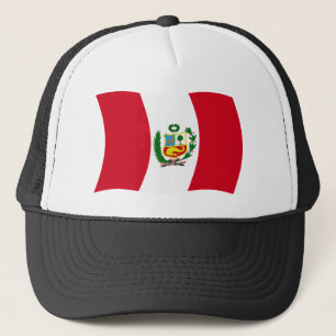 Peru Flagga Hat Truckerkeps