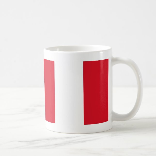 Peru flagga kaffemugg (Höger)