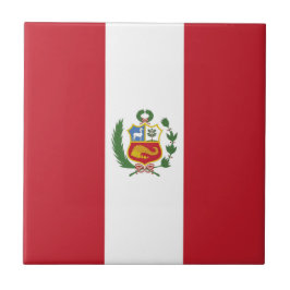 Peru flagga kakelplatta