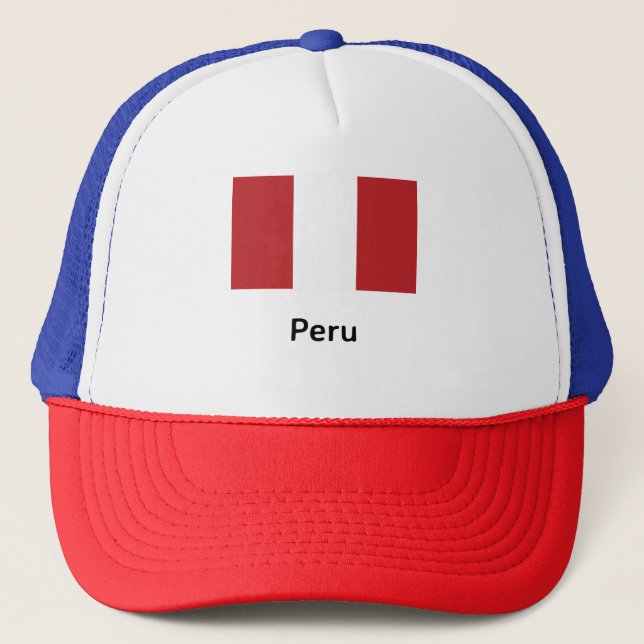 Peru Flagga Keps (Framsida)