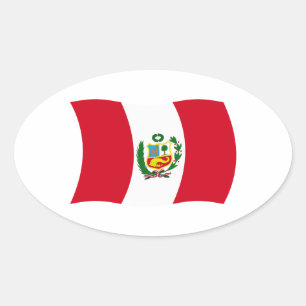 Peru Flagga Klistermärke